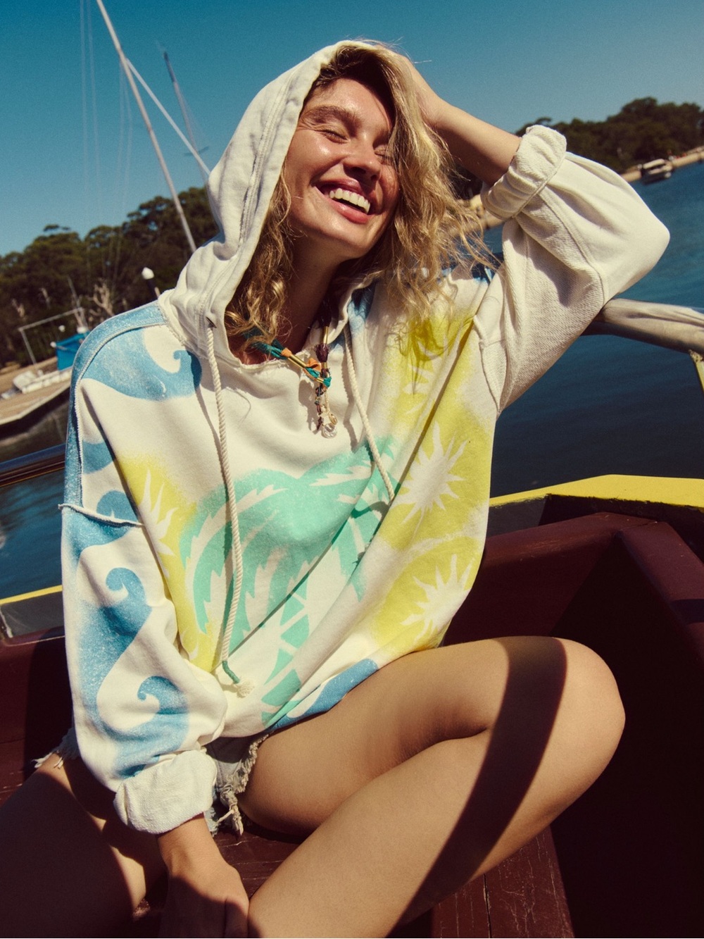 NWT Free People x We The Free “Air it Out” Pullover Hoodie